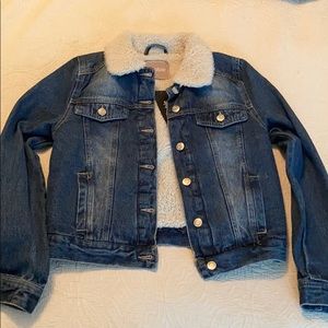 Denim fleece lined jacket